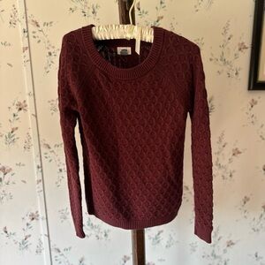 Women’s Burgundy Knitted Sweater